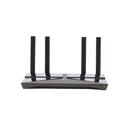Router WiFi 6 AX 1500Mbps / MU-MIMO 2X2 y OFDMA / 1 Puerto WAN 10/100/1000 Mbps / 4 Puertos LAN 10/100/1000 Mbps / 4 Antenas Beamforming