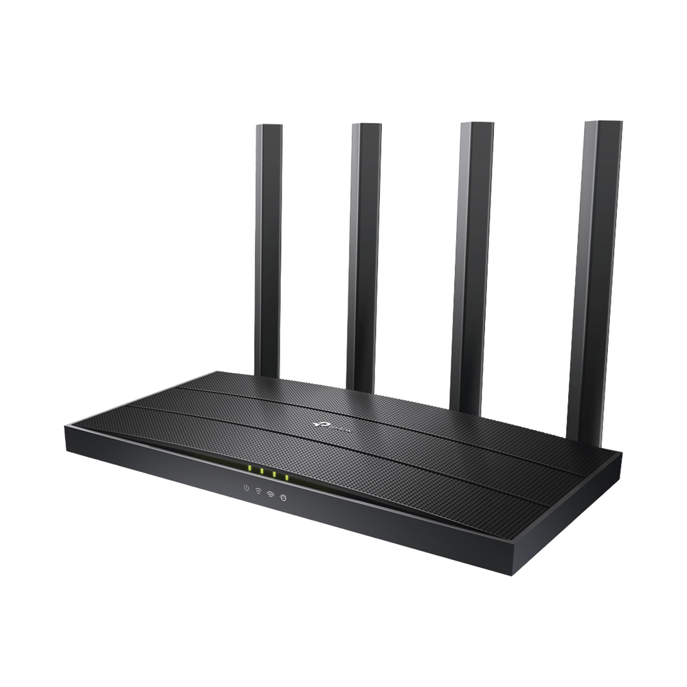 Router WiFi 6 AX 1500Mbps / MU-MIMO 2X2 y OFDMA / 1 Puerto WAN 10/100/1000 Mbps / 3 Puertos LAN 10/100/1000 Mbps / 4 Antenas / Conexión Inalámbrica OneMesh