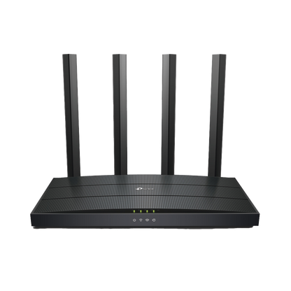 Router WiFi 6 AX 1500Mbps / MU-MIMO 2X2 y OFDMA / 1 Puerto WAN 10/100/1000 Mbps / 3 Puertos LAN 10/100/1000 Mbps / 4 Antenas / Conexión Inalámbrica OneMesh