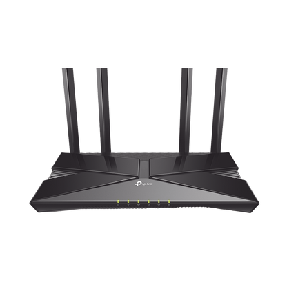Router WiFi 6 doble banda AX 1800 Mbps /  MU-MIMO y OFDMA / 1 Puerto WAN 10/100/1000 Mbps / 4 Puertos LAN 10/100/1000 Mbps / 4 Potentes Antenas / Compatible con EasyMESH