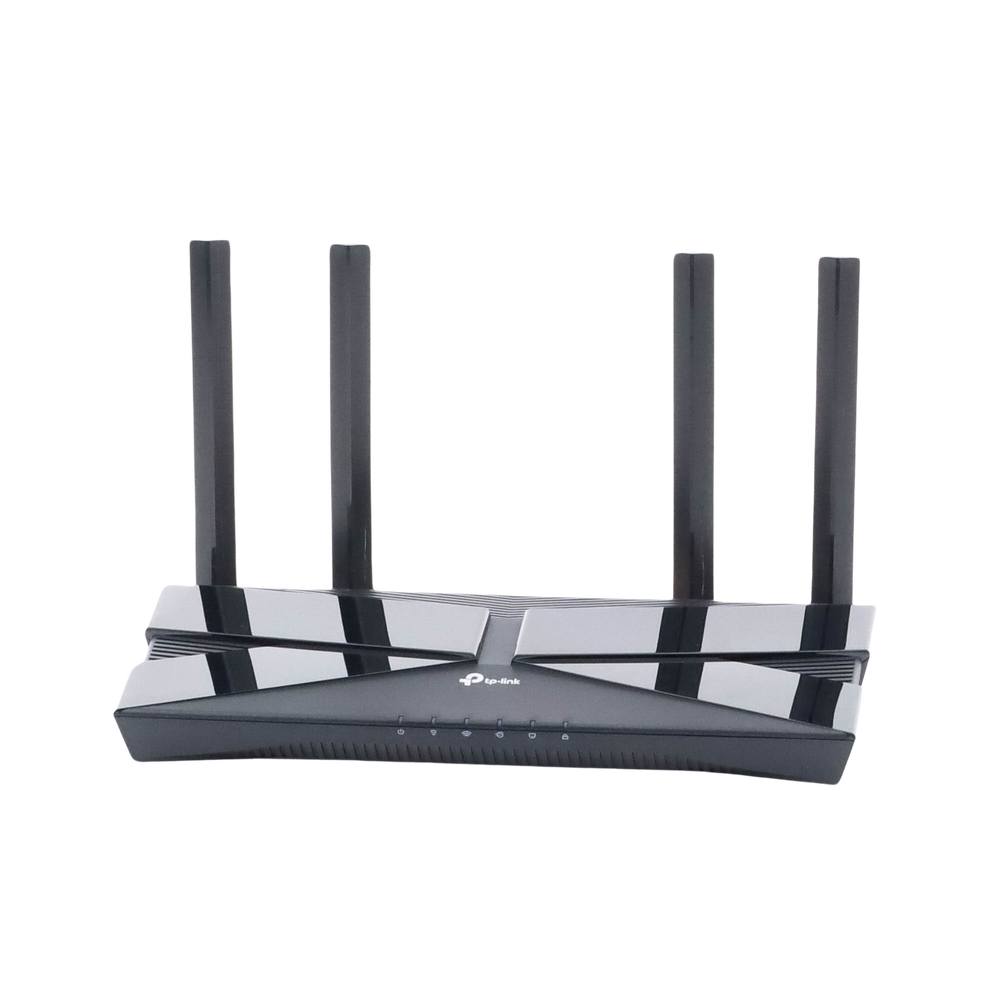 Router WiFi 6 doble banda AX 3000 Mbps /  MU-MIMO y OFDMA / 1 Puerto WAN 10/100/1000 Mbps / 4 Puertos LAN 10/100/1000 Mbps / 4 Potentes Antenas.
