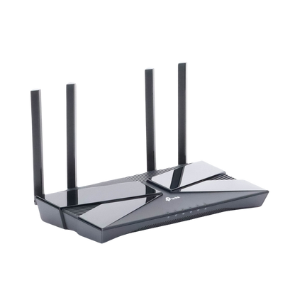 Router WiFi 6 doble banda AX 3000 Mbps /  MU-MIMO y OFDMA / 1 Puerto WAN 10/100/1000 Mbps / 4 Puertos LAN 10/100/1000 Mbps / 4 Potentes Antenas.