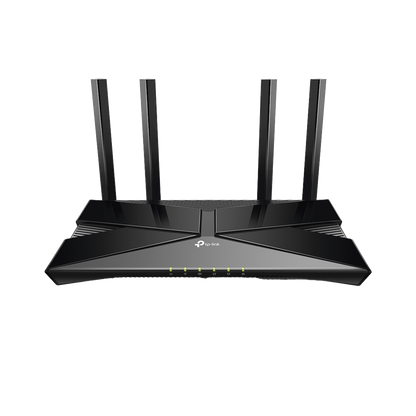 Router WiFi 6 doble banda AX 3000 Mbps /  MU-MIMO y OFDMA / 1 Puerto WAN 10/100/1000 Mbps / 4 Puertos LAN 10/100/1000 Mbps / 4 Potentes Antenas.