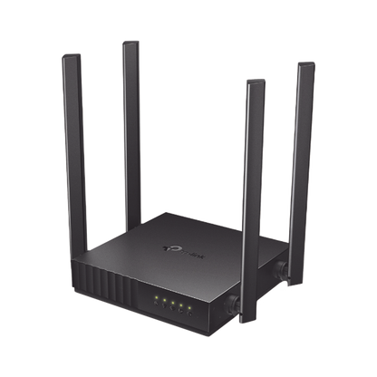 Router Inalámbrico doble banda AC, 2.4 GHz y 5 GHz Hasta 1200 Mbps, 4 antenas externas omnidireccional, 4 Puertos LAN 10/100 Mbps, 1 Puerto WAN 10/100 Mbps, Versión 6