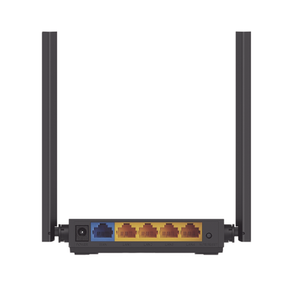 Router Inalámbrico doble banda AC, 2.4 GHz y 5 GHz Hasta 1200 Mbps, 4 antenas externas omnidireccional, 4 Puertos LAN 10/100 Mbps, 1 Puerto WAN 10/100 Mbps, Versión 6