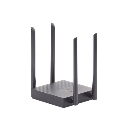 Router Inalámbrico AC 1200 / Doble Banda MU-MIMO / 1 puerto WAN 10/100/1000 Mbps / 4 puertos LAN 10/100/1000 Mbps / Compatible con EasyMesh / Administración Web o App Tether