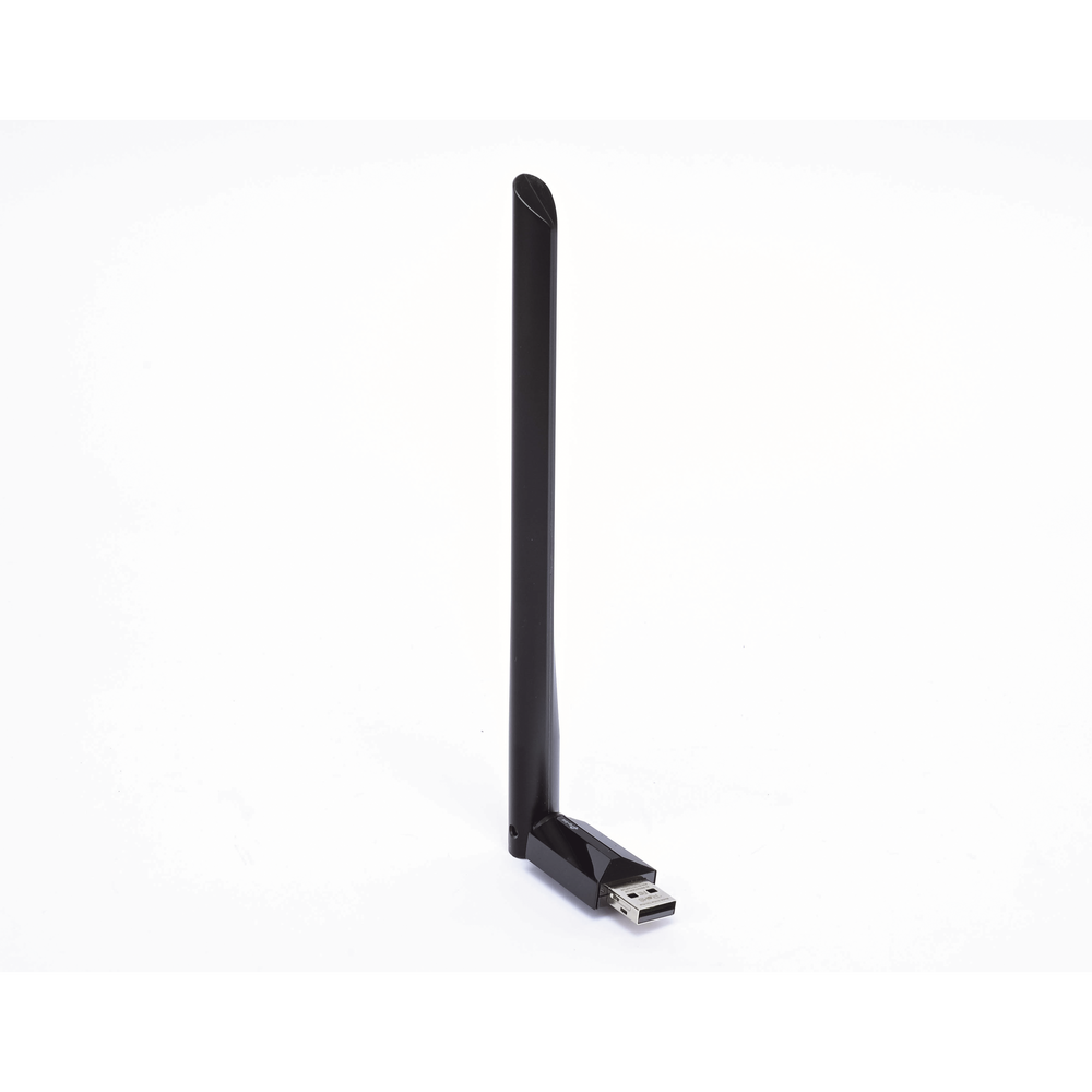 Adaptador  USB inalámbrico doble banda AC 600 Mbps, antena de alta ganancia.