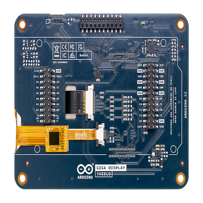 Shield Display Táctil Arduino GIGA / Pantalla TFT 3.97" 480x800 / Touch Capacitivo 5 Puntos / IMU 6 Ejes BMI270 / Micrófono Digital MEMS / LED RGB / Compatible GIGA R1 WiFi