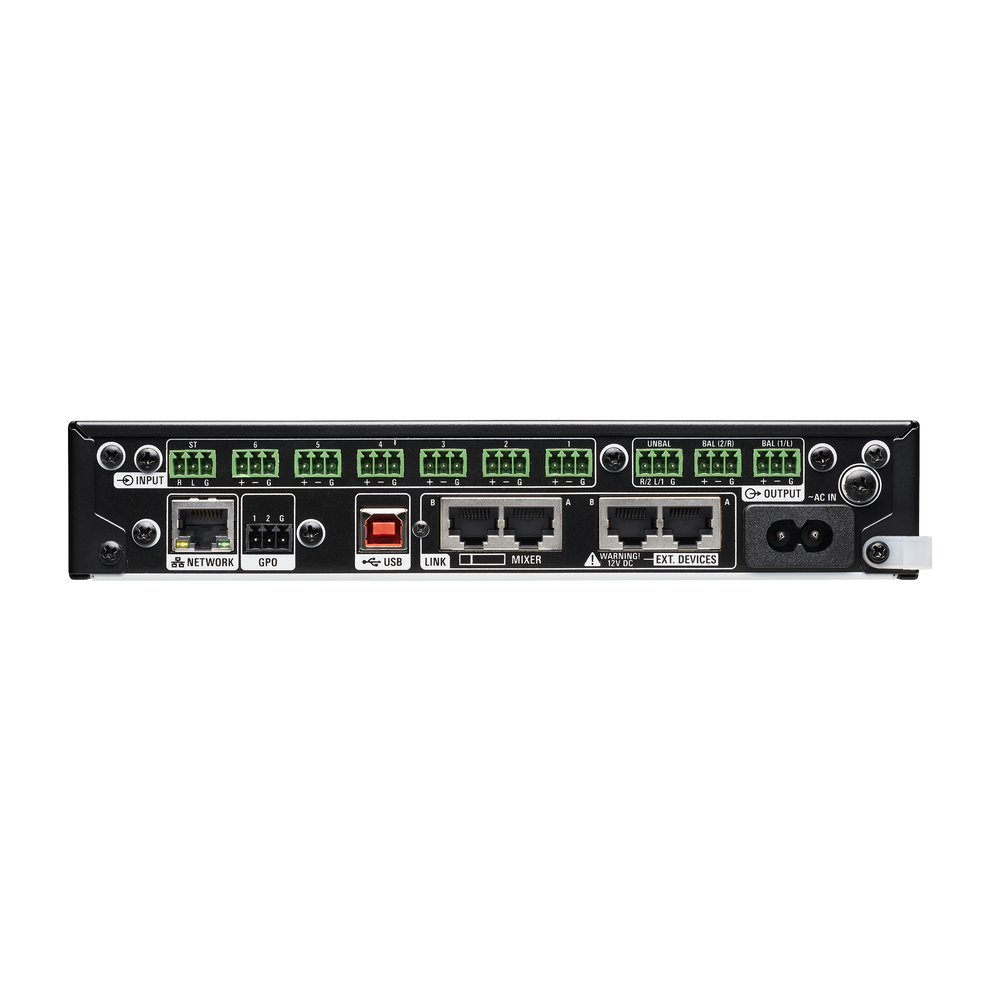 MEZCLADOR DIGITAL AUTOMÁTICO SMARTMIXER DE 6 CANALES CON CANCELACIÓN DE ECO.