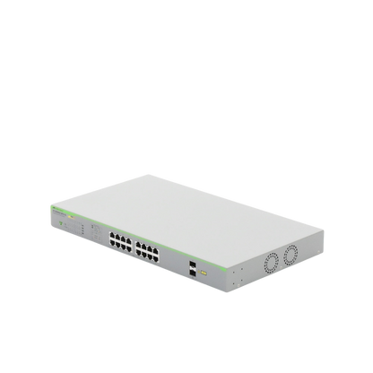 Switch PoE+ Gigabit WebSmart de 16 puertos 10/100/1000 Mbps (2 x Combo) + 2 puertos gigabit SFP (Combo), 185 W