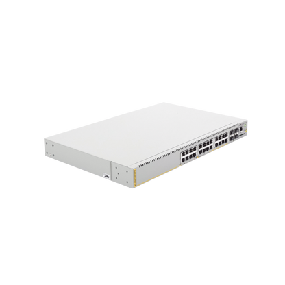 Switch PoE+ Administrable CentreCOM GS970M, Capa 3 de 24 Puertos 10/100/1000 Mbps + 4 SFP Gigabit, 370 W