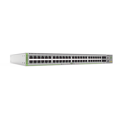 Switch Administrable CentreCOM GS980M, Capa 3 de 48 puertos 10/100/1000Mbps + 4 SFP Gigabit