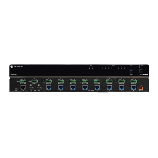 Amplificador de distribución HDBaseT 4K HDR de ocho salidas