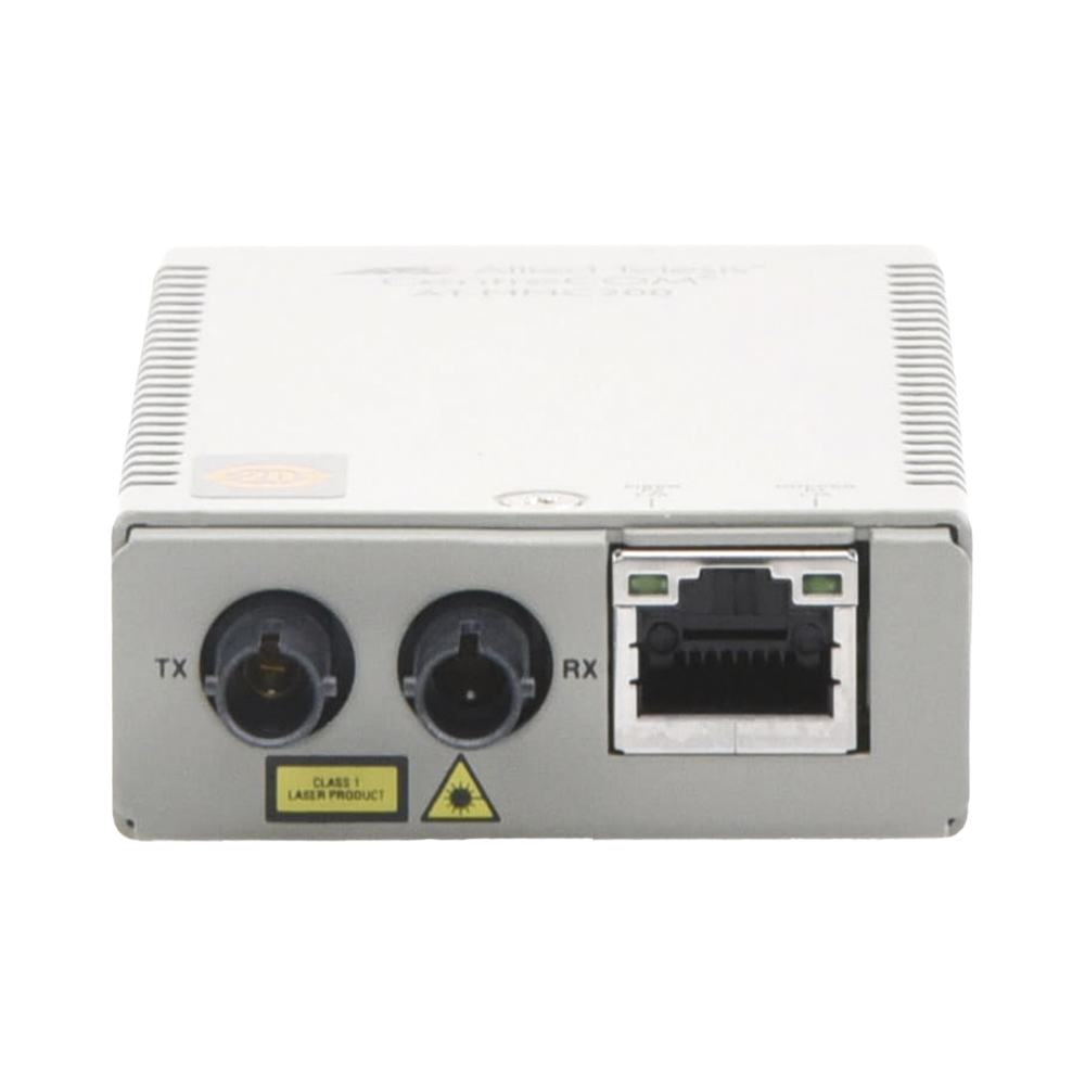 Convertidor de medios Fast Ethernet a fibra óptica, conector ST, multimodo (MMF), distancia hasta 2 km