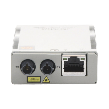 Convertidor de medios Fast Ethernet a fibra óptica, conector ST, multimodo (MMF), distancia hasta 2 km