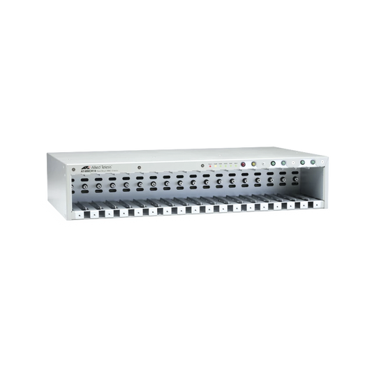 CHASSIS D/18 SLOTS PARA CONVERTIDORES DE MEDIOS SERIE MMC2000, PSU UNIVERSAL