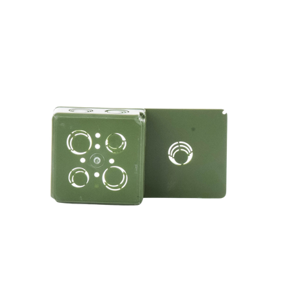 Caja Cuadrada y Tapa para Tubería PVC Conduit de 1".
