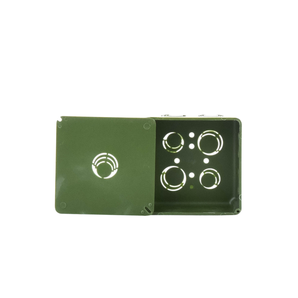 Caja Cuadrada y Tapa para Tubería PVC Conduit de 1".