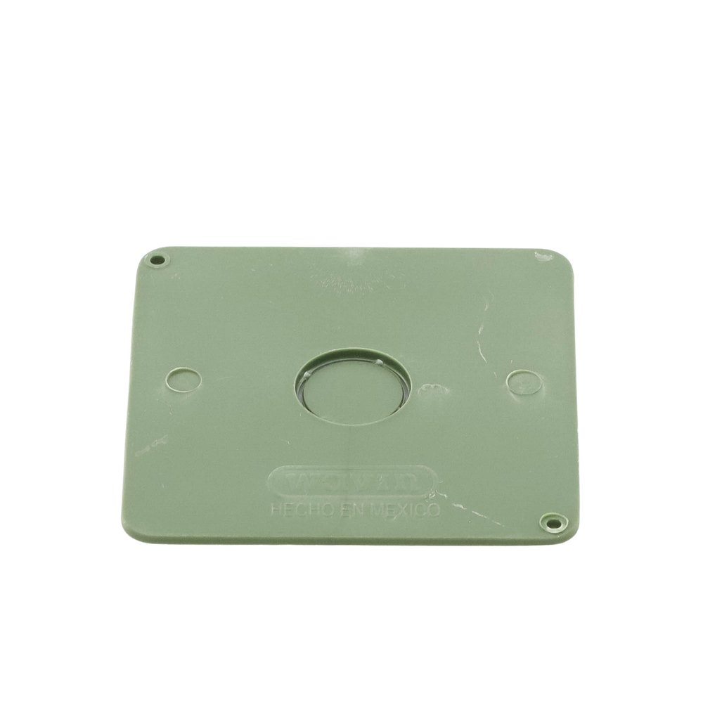 Tapa  para Caja Cuadrada de 1/2" para instalaciones con tubería PVC Conduit pesado.