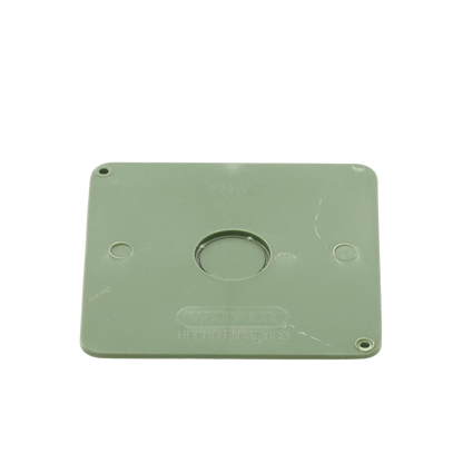 Tapa  para Caja Cuadrada de 1/2" para instalaciones con tubería PVC Conduit pesado.