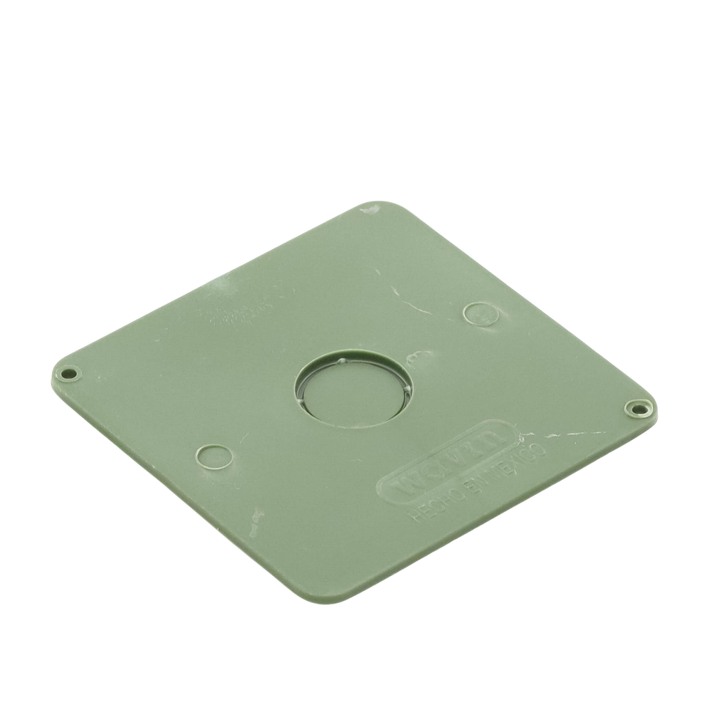 Tapa  para Caja Cuadrada de 1/2" para instalaciones con tubería PVC Conduit pesado.