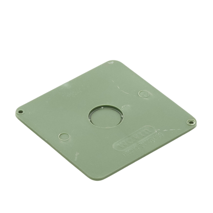 Tapa  para Caja Cuadrada de 1/2" para instalaciones con tubería PVC Conduit pesado.