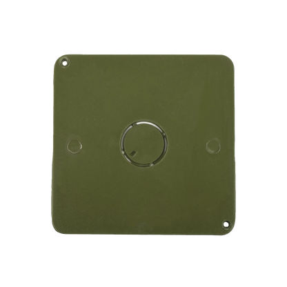Tapa  para Caja Cuadrada de 1/2" para instalaciones con tubería PVC Conduit pesado.