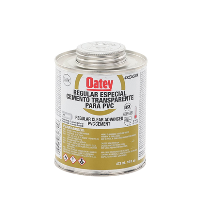 Pegamento / Cemento Claro de 473 ml para Tubo Conduit PVC Pesado.