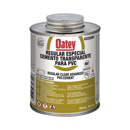 Pegamento / Cemento Claro de 473 ml para Tubo Conduit PVC Pesado.
