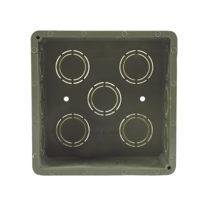 Caja Cuadrada  de 1/2" - 3/4" para PVC Conduti Pesado.