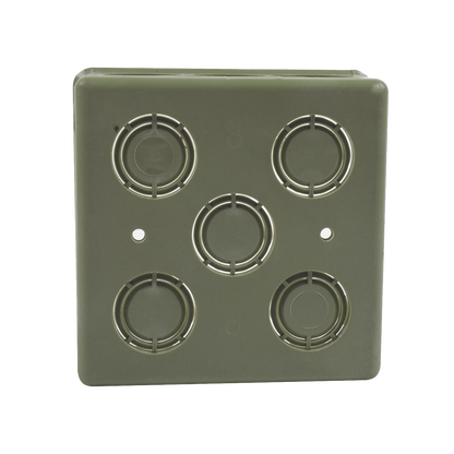 Caja Cuadrada  de 1/2" - 3/4" para PVC Conduti Pesado.