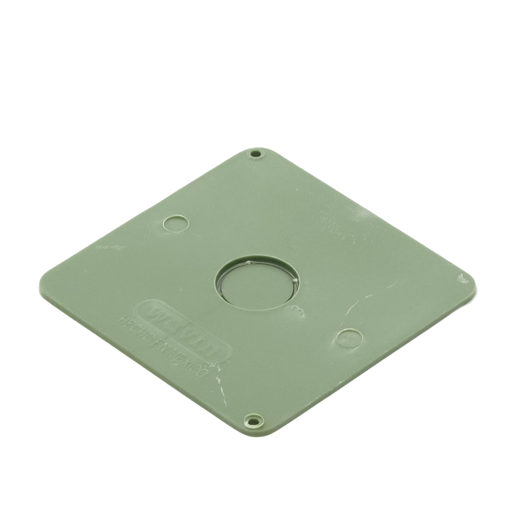 Tapa para Caja Cuadrada de 4 " para instalaciones con tubería PVC Conduit pesado.