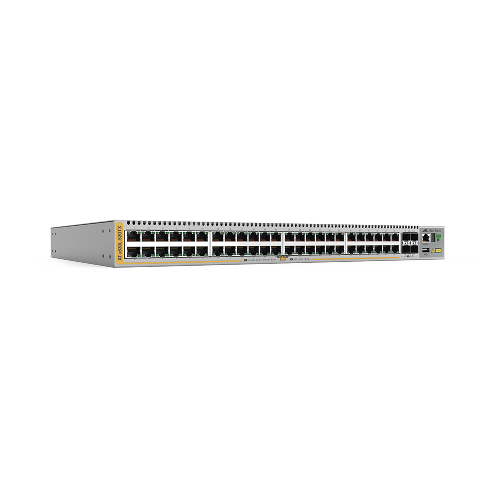 Switch Inteligente Empresarial para Distribución,  PoE+, Stackable, Capa 3, 24 puertos Gbps + 4 puertos SFP+ 10 G, 740 W, Doble fuente PSU, Serie x530L