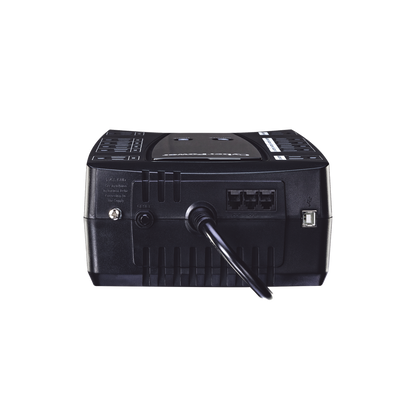 UPS de 900 VA/480 W, Topología Línea Interactiva, Entrada 120 Vca NEMA 5-15P, Tipo Gabinete Compacto, Con 12 Tomas NEMA 5-15R