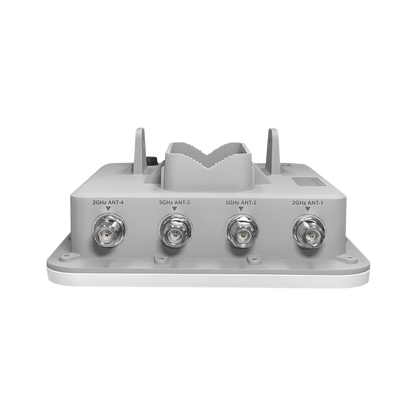 Punto de Acceso Industrial Super Wi-Fi 6 Conectorizado 2x2, Doble Banda Simultanea en 2.4 y 5 GHz, Hasta 400 m de Cobertura, 512 Usuarios Concurrentes