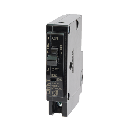 Interruptor Termomagnético Enchufable, Serie: B2Q, 1P, 20A, 120/240V (SKU:1002263)