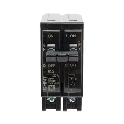 Interruptor Termomagnético Enchufable, Serie: B2Q, 2P, 30A, 240V (SKU:1002281)