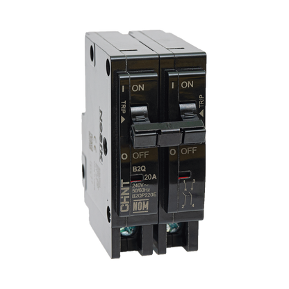 Interruptor Termomagnético Enchufable, Serie: B2Q, 2P, 60A, 240V  (SKU:1002286)