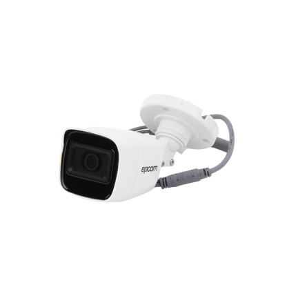 AUDIO POR COAXITRON / Bala TURBOHD 2 Megapixel (1080p) / Gran Angular 106° / Lente 2.8 mm / 25 mts IR EXIR / Exterior IP66 / 4 Tecnologías / dWDR