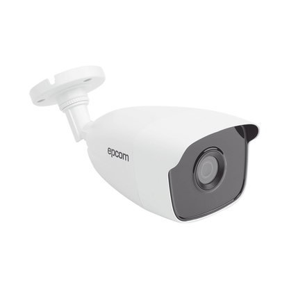Bala TURBOHD 2 Megapíxeles (1080p) / METÁLICA / Gran Angular 103° / Lente 2.8 mm / IR EXIR 40 mts / Exterior IP66 / TVI-AHD-CVI-CVBS