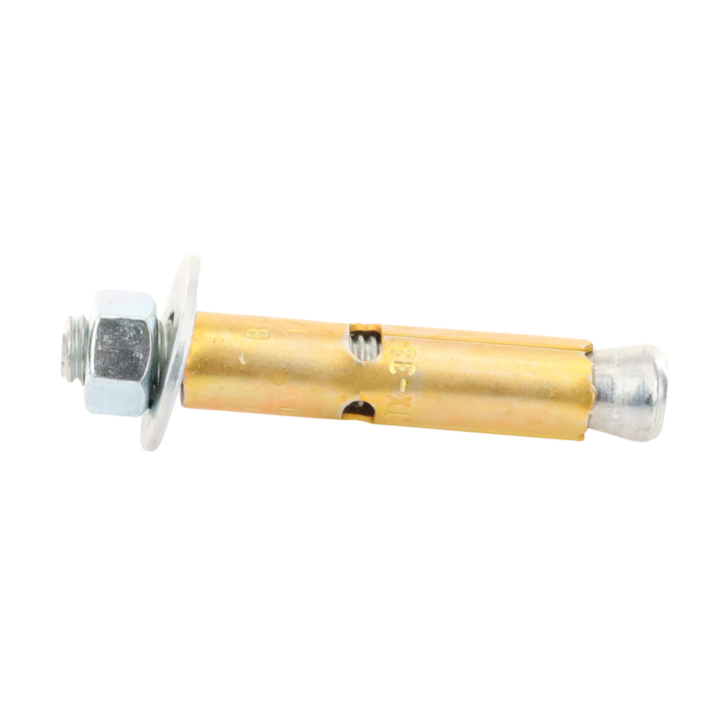 Kit de 4 Piezas de Taquete Tipo Barrenancla con Tornillo de 3/8" X 3" con Taquete de 1/2".