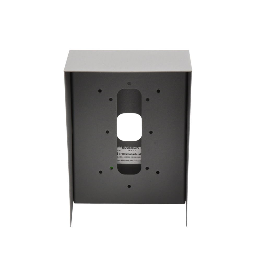 Cubierta Industrial para montaje de Porteros IP Fanvil y Grandstream, pintura electrostática color gris.