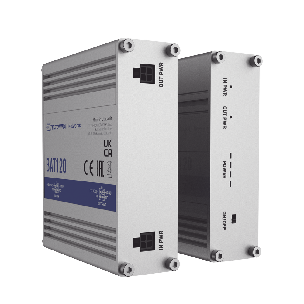 UPS industrial para (RUT2xx, RUT9xx, RUTXxx, TRBxxx) 2300 mAh 17 Wh, 12 volts de salida