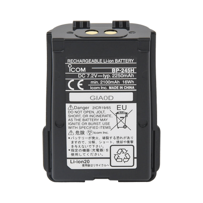 Batería Li-Ion 7.2V/ 2000mAh, para radio ICM72, M73