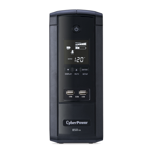 UPS de 850 VA/510 W, Topología Línea Interactiva, Entrada 120 Vca NEMA 5-15P, Tipo Torre, Con 10 Tomas NEMA 5-15R, 5 años de garantía