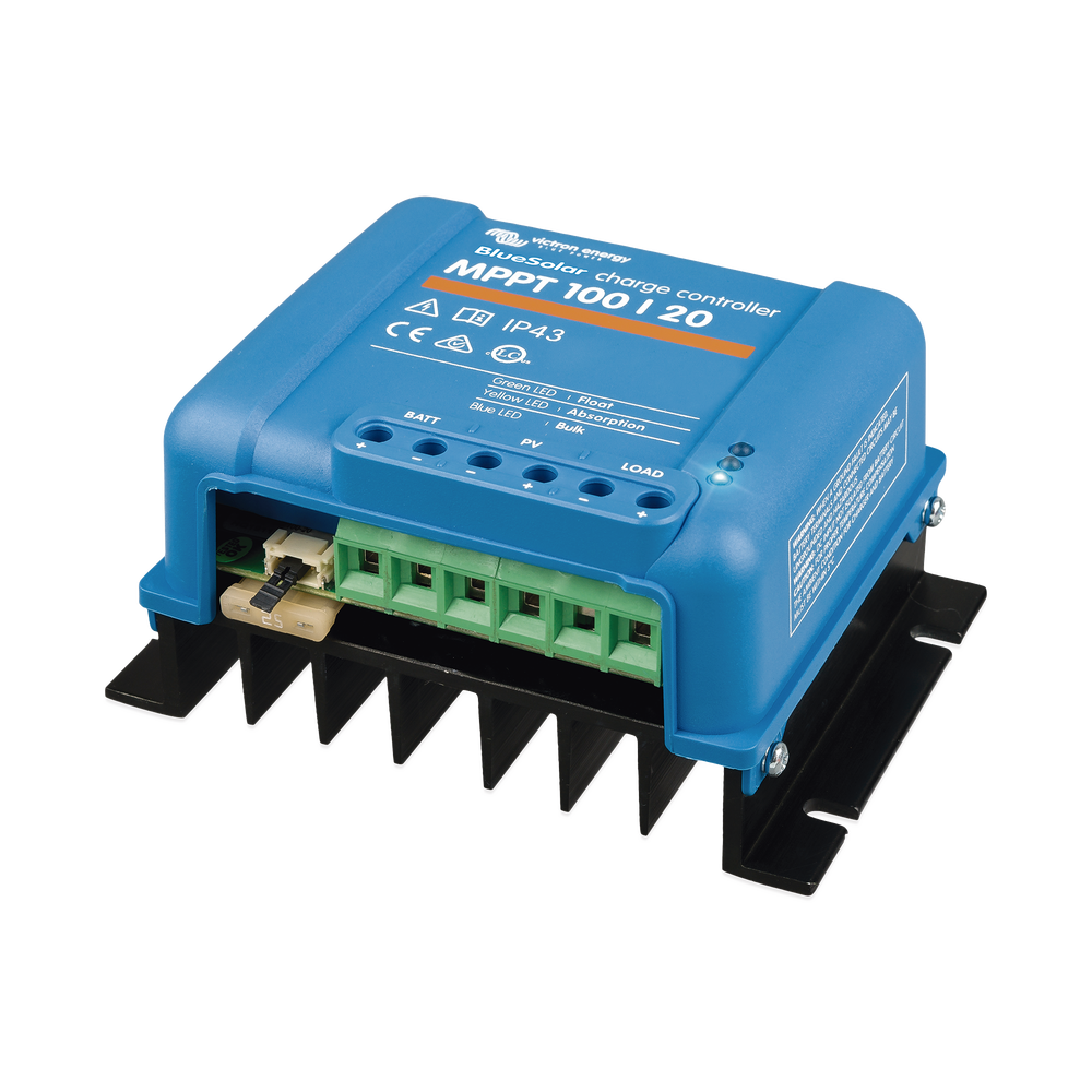 BlueSolar MPPT 100/20. Controlador Solar MPPT 20A, Voltaje Selección Automática: 12/24/48 Vcc.