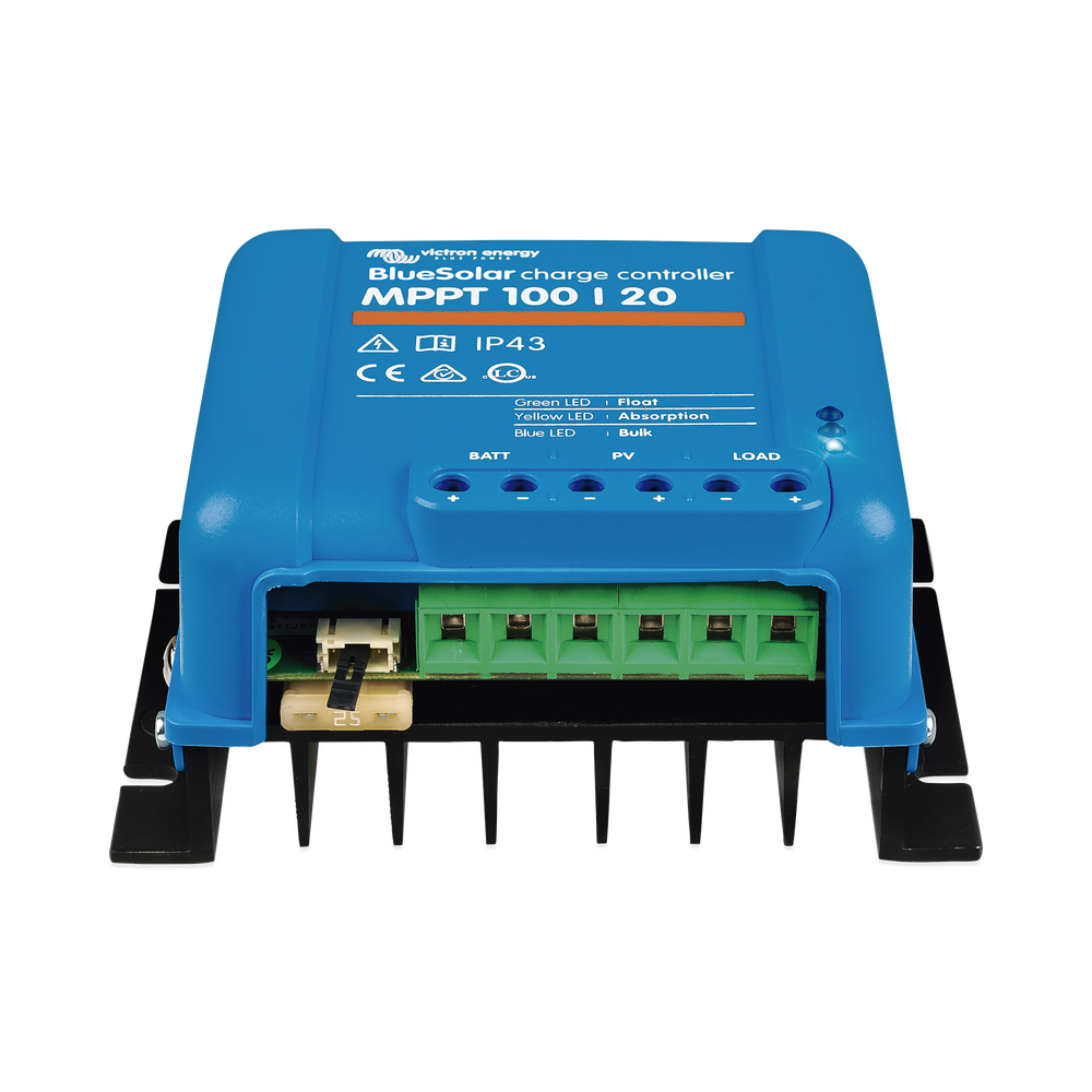 BlueSolar MPPT 100/20. Controlador Solar MPPT 20A, Voltaje Selección Automática: 12/24/48 Vcc.