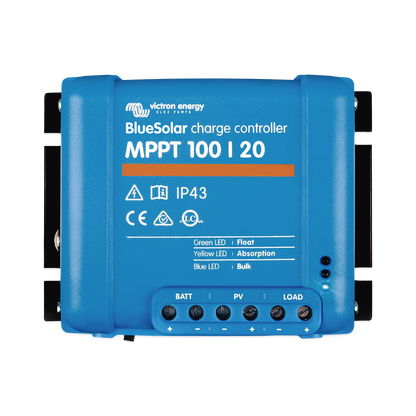 BlueSolar MPPT 100/20. Controlador Solar MPPT 20A, Voltaje Selección Automática: 12/24/48 Vcc.