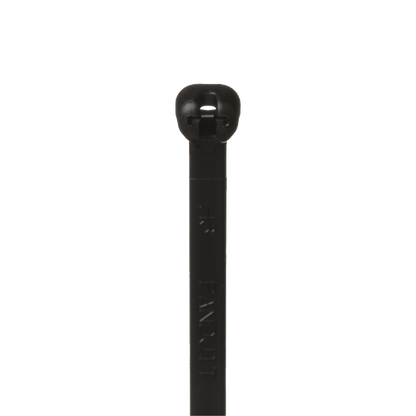 Cincho de Nylon 6.6 Dome-Top®, Con Lengüeta de Bloqueo de Acero Inoxidable, 203 mm largo x 4.7mm ancho, Color Negro, Exterior Resistente a Rayos UV, Paquete de 100pz