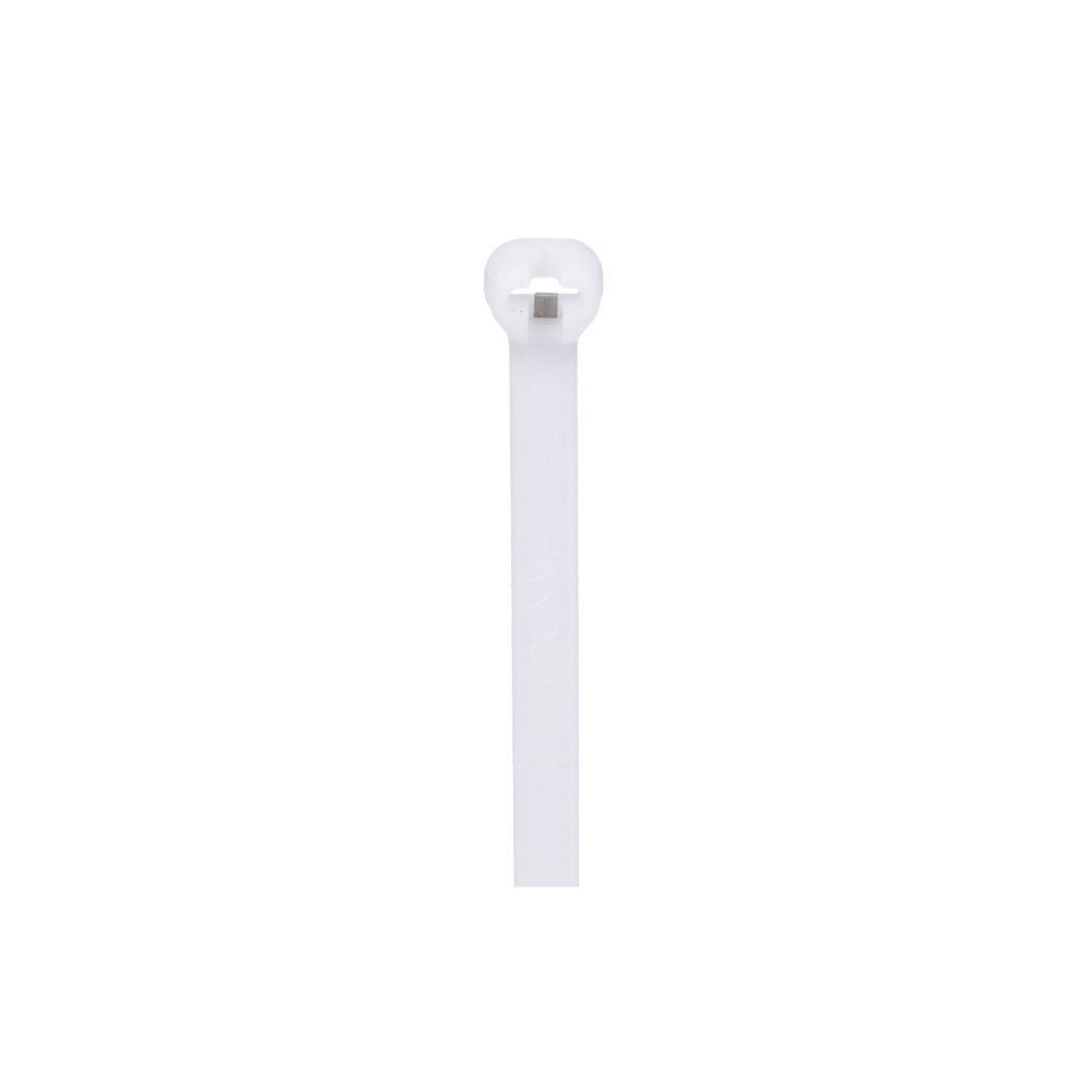 Cincho Dome-Top 305mm largo x 4.7mm ancho, Nylon 6.6, Color Natural. Paquete 1000 piezas